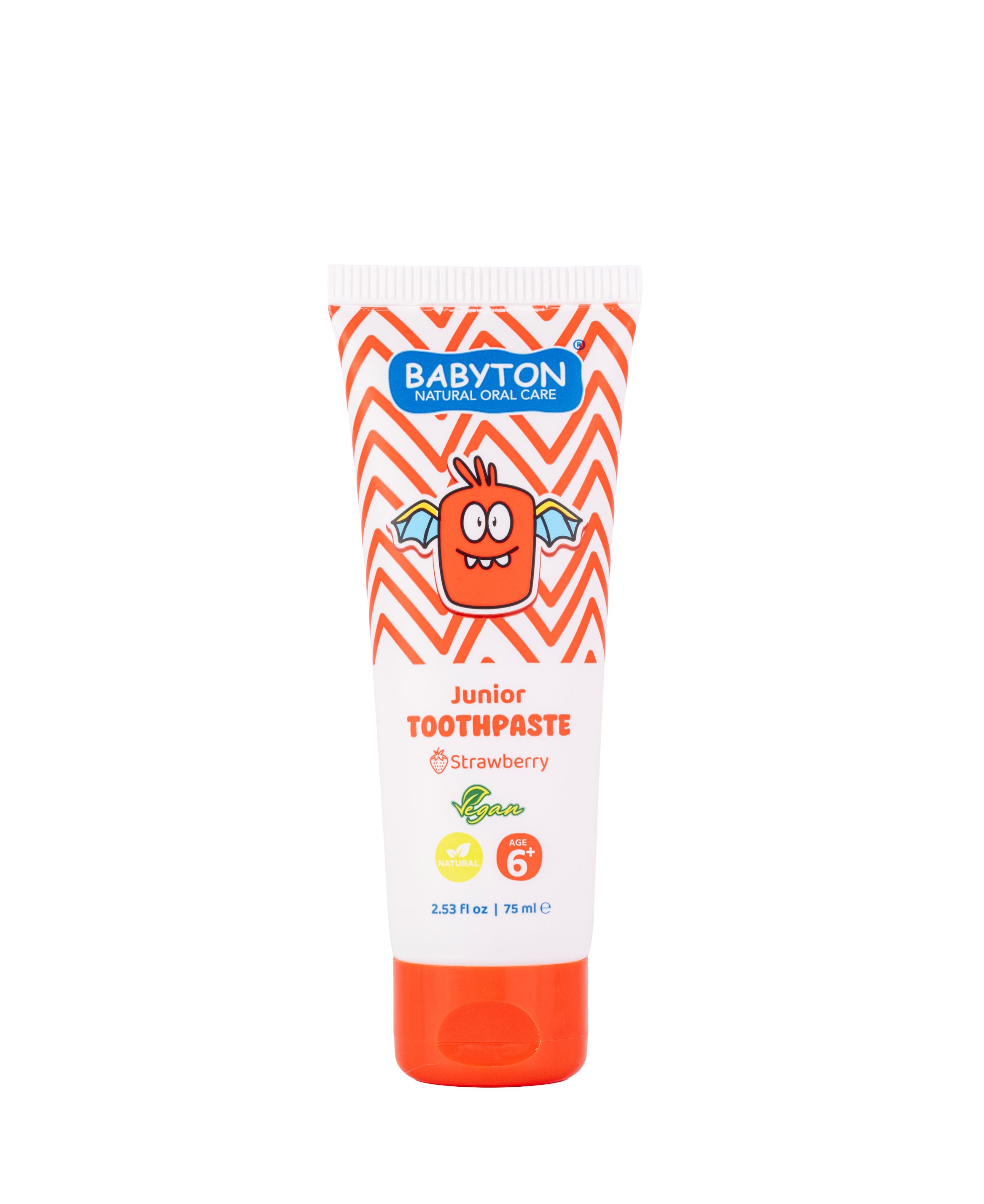 babyton-junior-zahnpasta-mit-fluorid-6-erdbeere-75-ml image 1