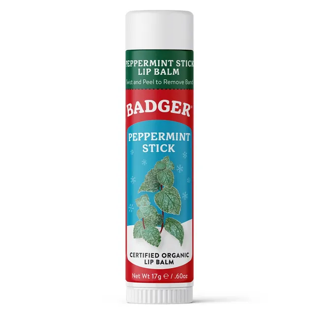badger-balm-holiday-jumbo-lip-balm-peppermint-stick image 1