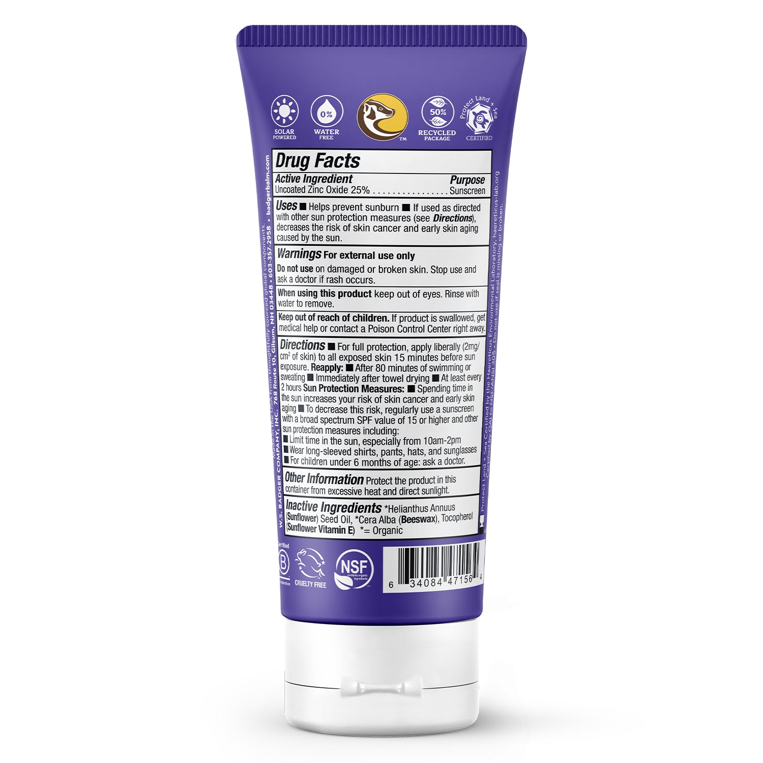 badger-balm-adventure-mineral-sunscreen-cream-spf-50 image 2