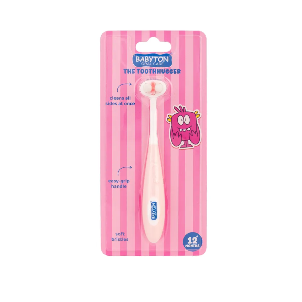 babyton-toothhugger-kinderzahnb-rste-pinky-3-seitig-360 image 1