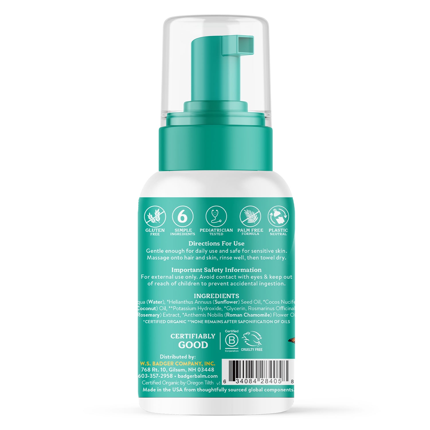 badger-balm-baby-foaming-shampoo-wash-bio-babyshampoo image 2