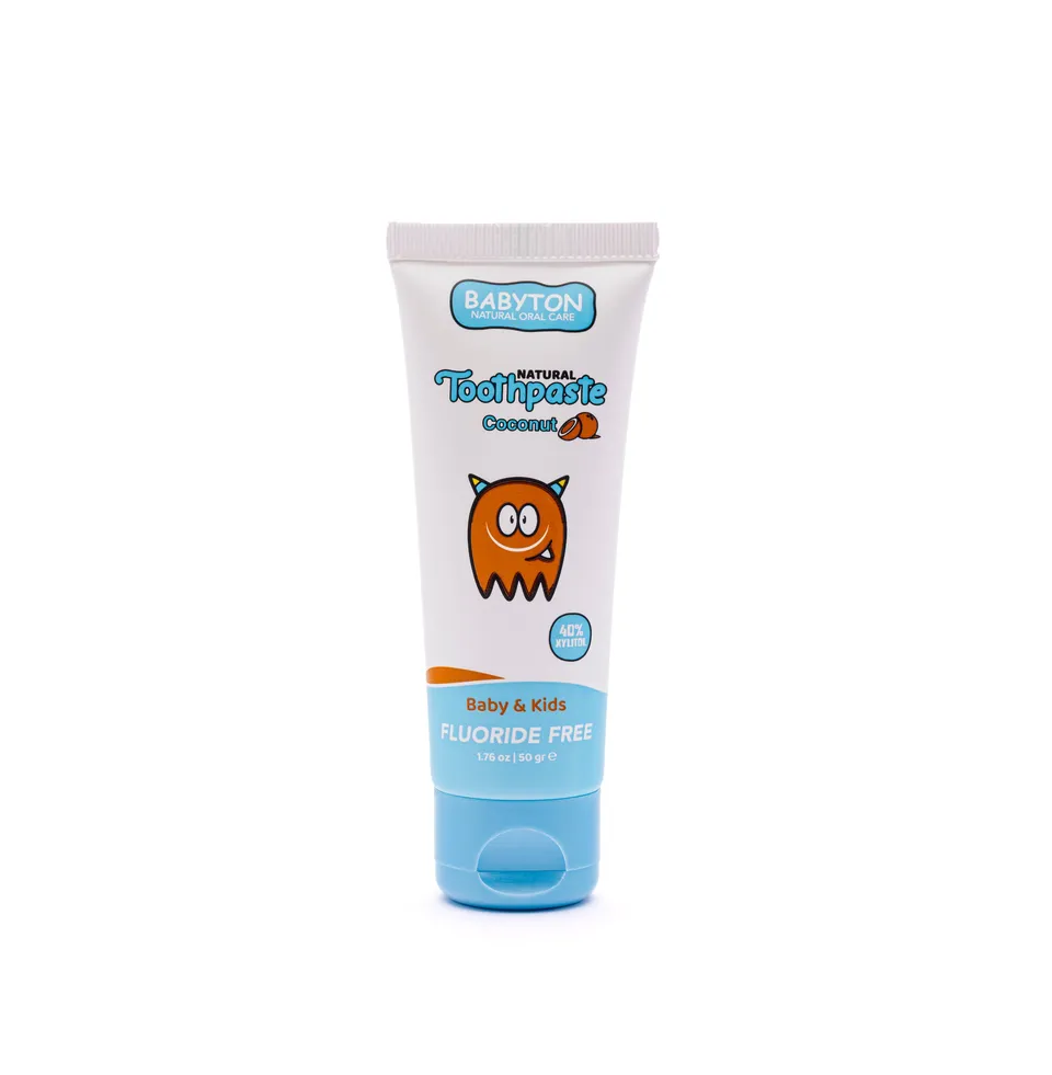 babyton-baby-kinderzahnpasta-fluoridfrei-kokos-50g image 1