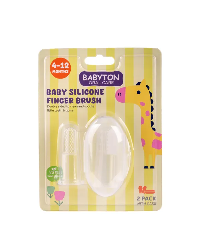 babyton-fingerzahnb-rste-silikon-2er-set-f-r-babys image 1
