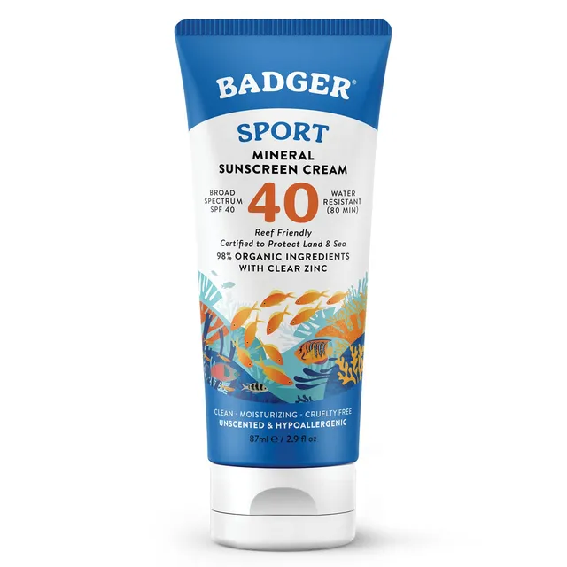 badger-balm-sport-mineral-sunscreen-cream-spf-40-unparf-miert image 1