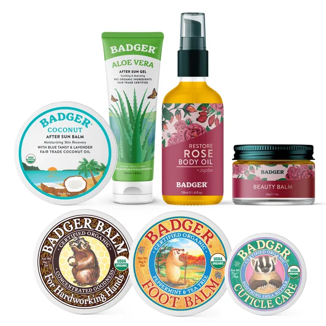 badger-balm-intensive-moisturizer-bundle-bio-k-rperpflege-set-7-teilig image 1