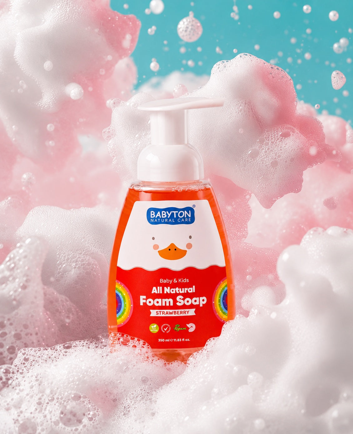 babyton-sch-umende-hand-face-wash-erdbeere-350-ml image 2
