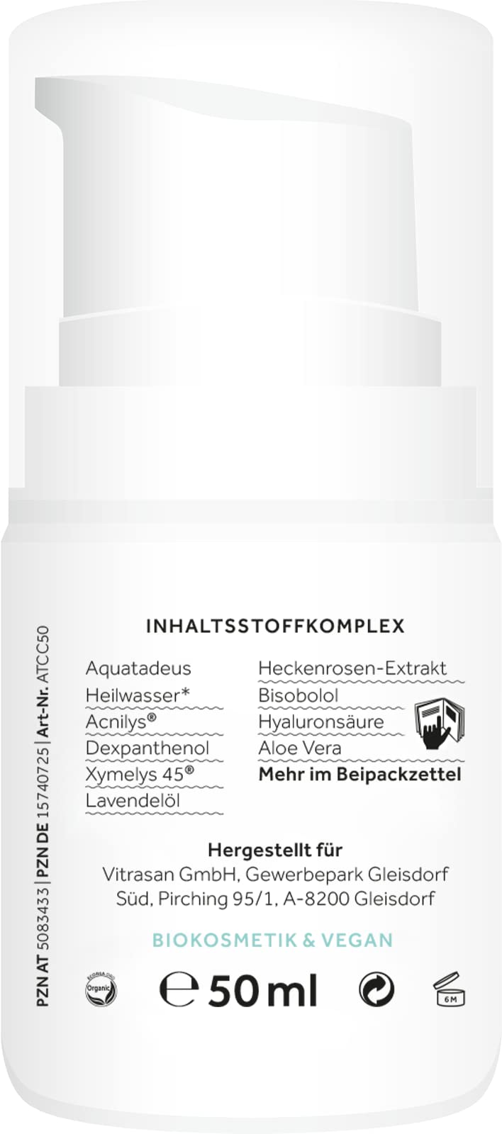 aquatadeus-clearing-creme-gel-50-ml-biokosmetik-f-r-lige-unreine-haut image 2