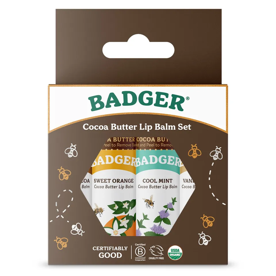 badger-balm-cocoa-butter-lippenbalsam-geschenkset-4er image 1