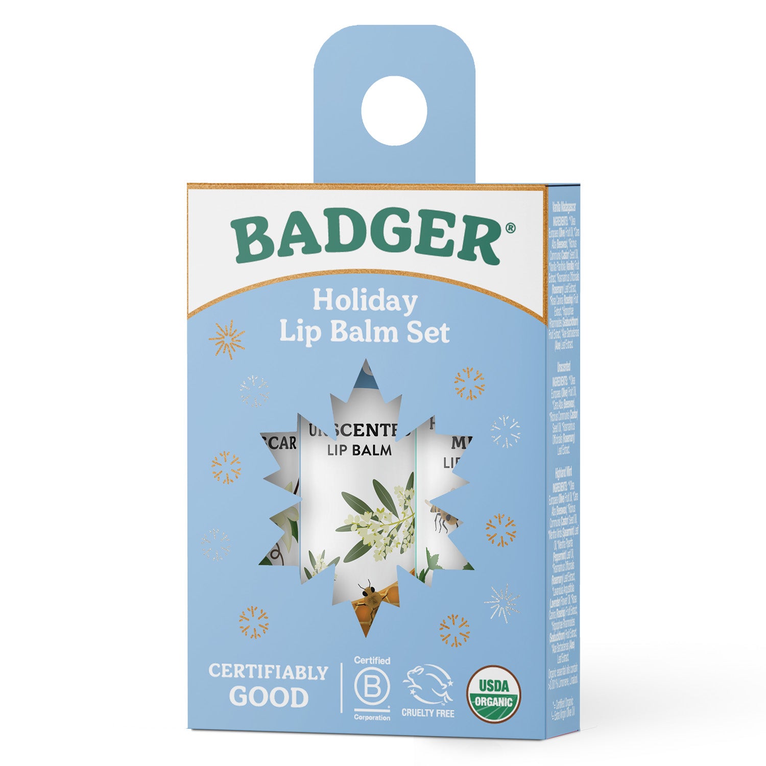 badger-balm-holiday-lip-balm-set-3-pack-blue-box-vanilla-mint-unparf-miert image 5