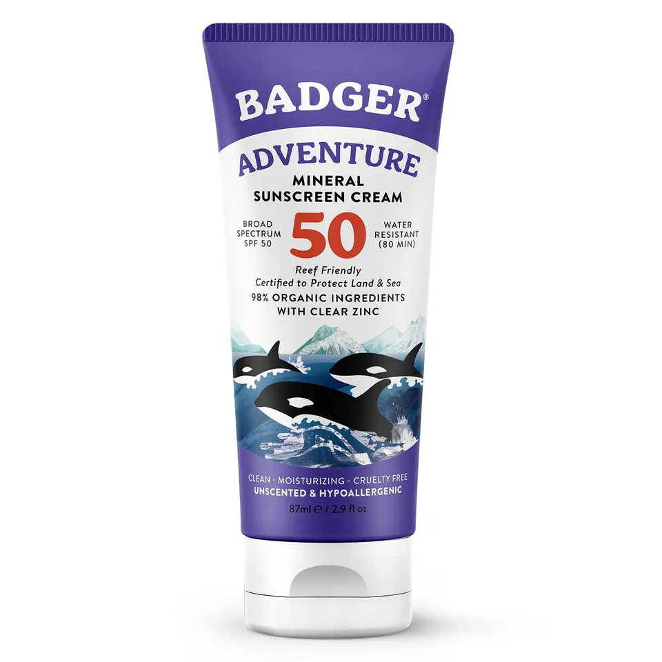 badger-balm-adventure-mineral-sunscreen-cream-spf-50 image 1
