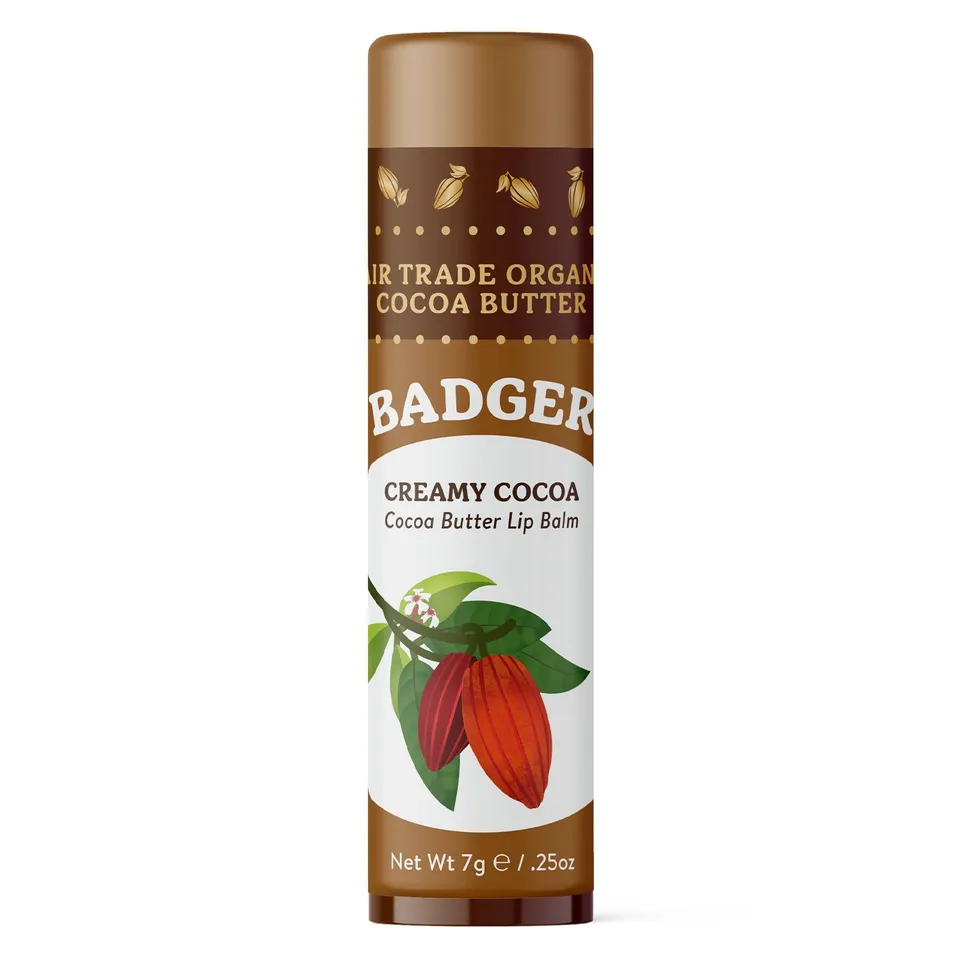 badger-balm-cocoa-butter-lip-balm-creamy-cocoa-lippenbalsam image 1