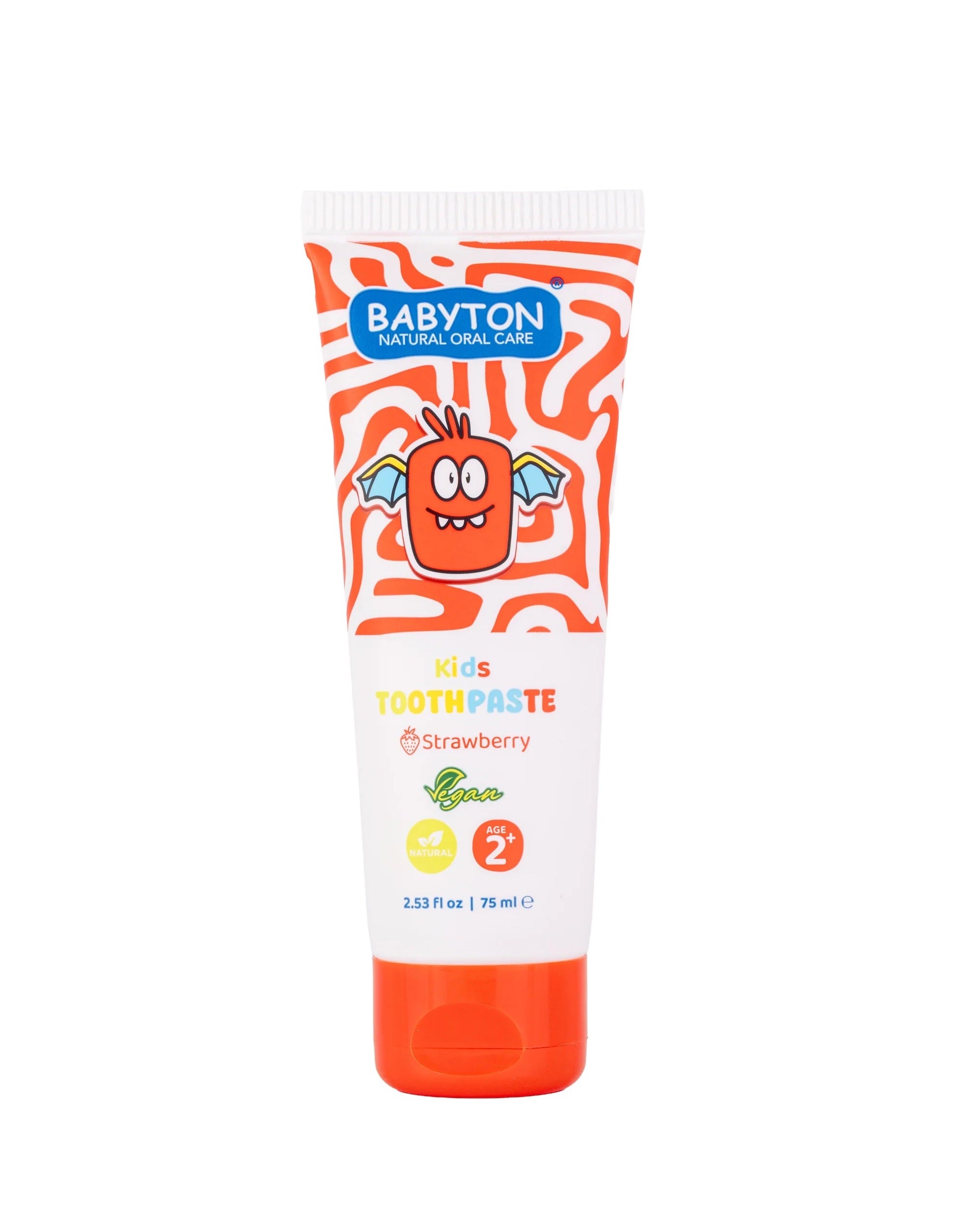 babyton-kinderzahnpasta-mit-fluorid-2-erdbeere-75ml image 1