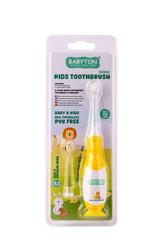 babyton-schallzahnb-rste-f-r-kinder-mit-2-b-rstenk-pfen image 1