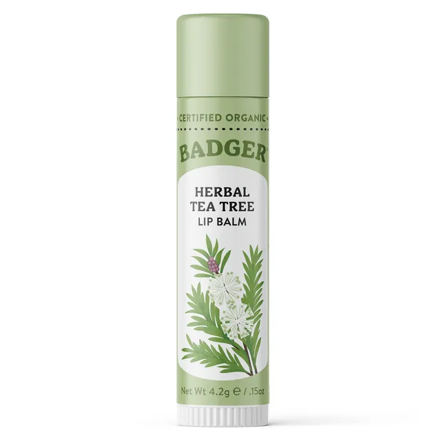 badger-balm-classic-lip-balm-herbal-tea-tree image 1