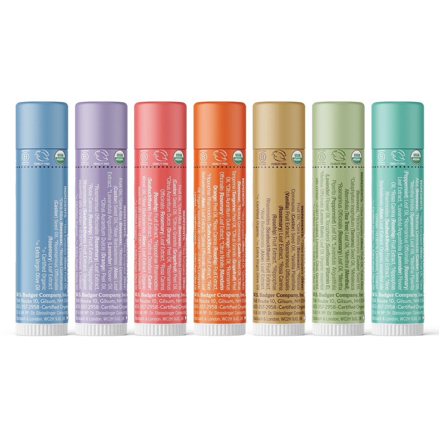 badger-balm-lip-balm-geschenkset-7er-classic-rainbow image 2